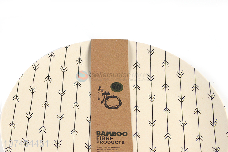 New Style Bamboo Fibre Dinner Plate Fashion Tableware