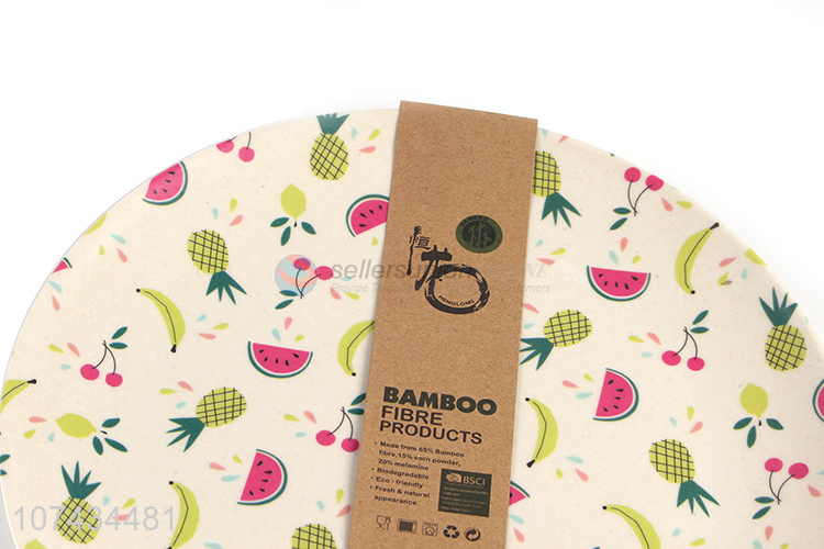 Popular Fruit Pattern Round Plate Fashion Dinner Plate