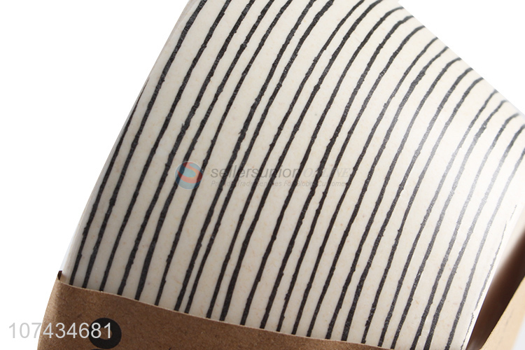 Wholesale Bamboo Fiber Tableware Round Salad Bowl