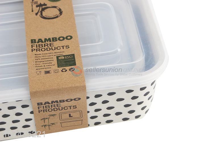 Wholesale Bamboo Fibre Preservation Box Food Storage Containers
