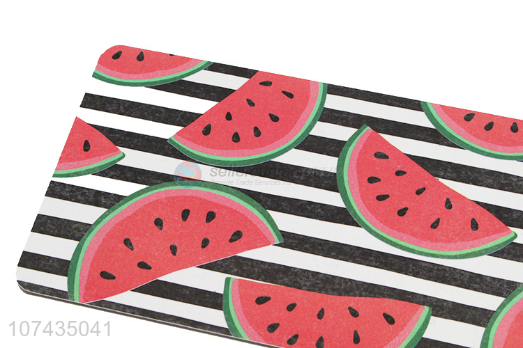 Good Price Watermelon Pattern Rectangle Placemat Cup Mat