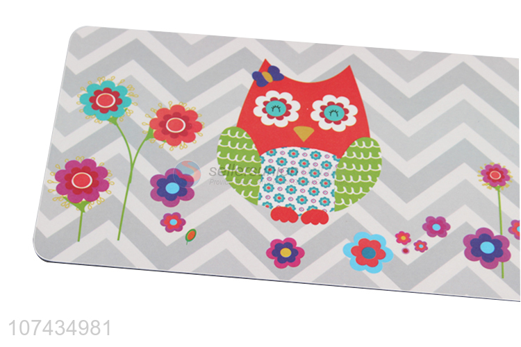 New Arrival Owl Pattern Rectangle Cup Mat Fashion Placemat