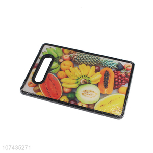 Custom Fruit Pattern Rectangle Chopping Board For Household