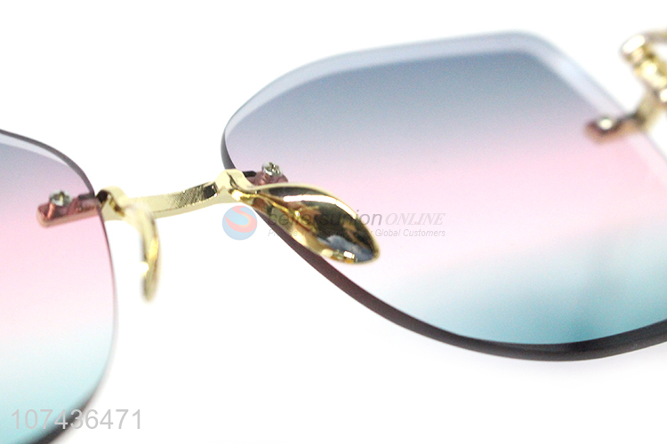 Most popular fashion gradient ladies sunglasses frameless sunglasses