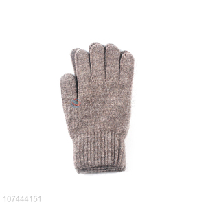 Wholesale Soft Five Finger Gloves Winter Warm Gloves