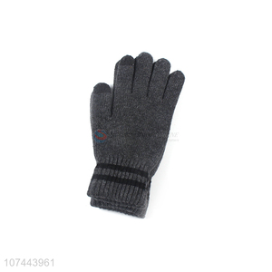 Custom Knitted Five-Finger Gloves Touch-Screen Gloves