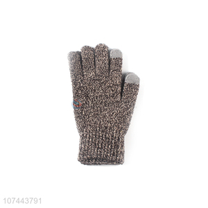 Delicate Design Soft Knitted Gloves Touch-Screen Gloves