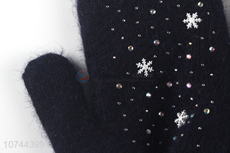 Fashion Soft Gloves Ladies Winter Warm Gloves