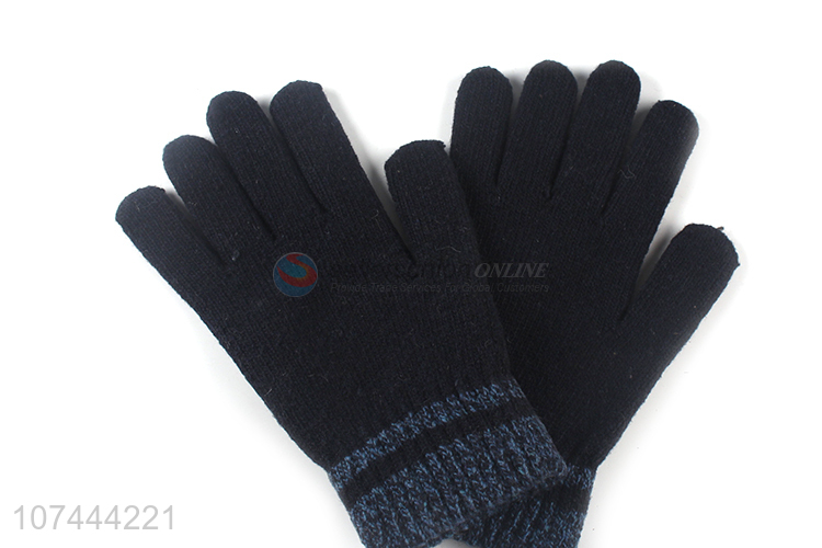 Best Selling Winter Warm Gloves Popular Five Finger Glove