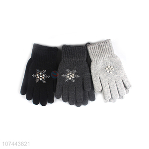 Custom Soft Woollen Gloves Comfortable Warm Gloves