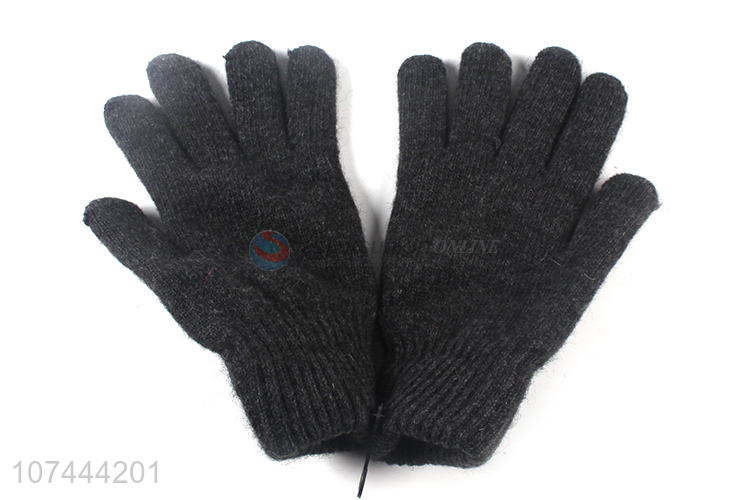Popular Comfortable Five Finger Gloves Fashion Knitted Gloves