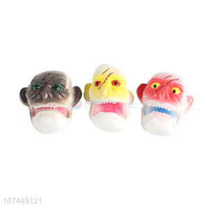 Low price mini monster <em>mask</em> finger puppet toy <em>Halloween</em> toys