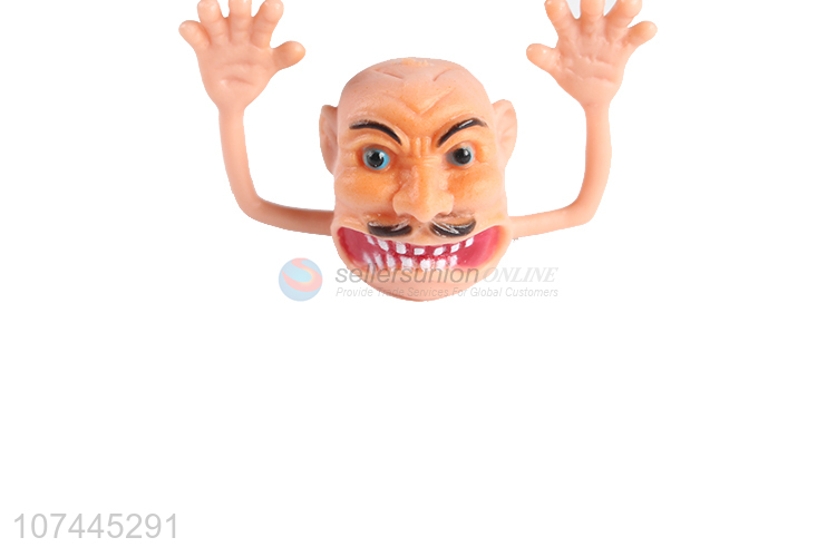 Unique design pvc monster finger puppet toy for children