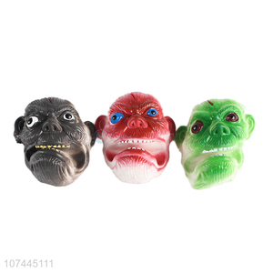 China supplier scary finger puppet toy <em>Halloween</em> monster <em>mask</em> toy