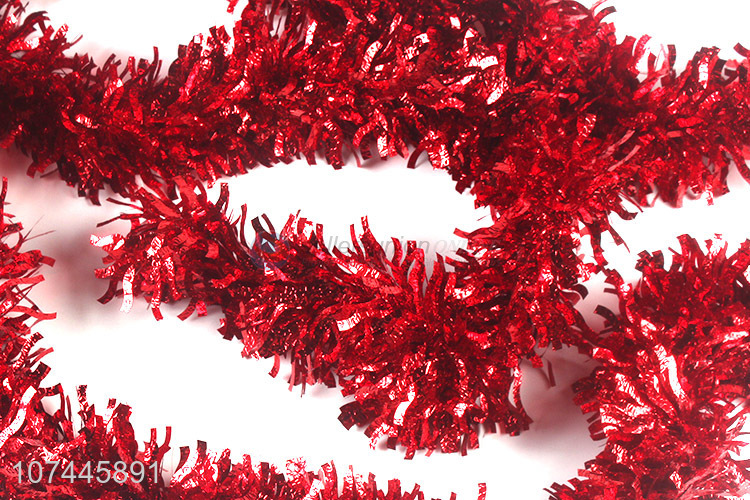 Top Quality Festival Party Decoration Red Tinsel Garland