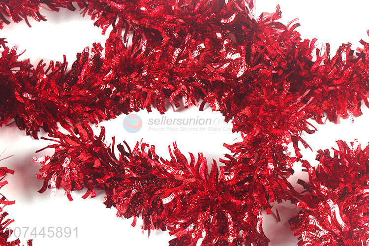 Top Quality Festival Party Decoration Red Tinsel Garland