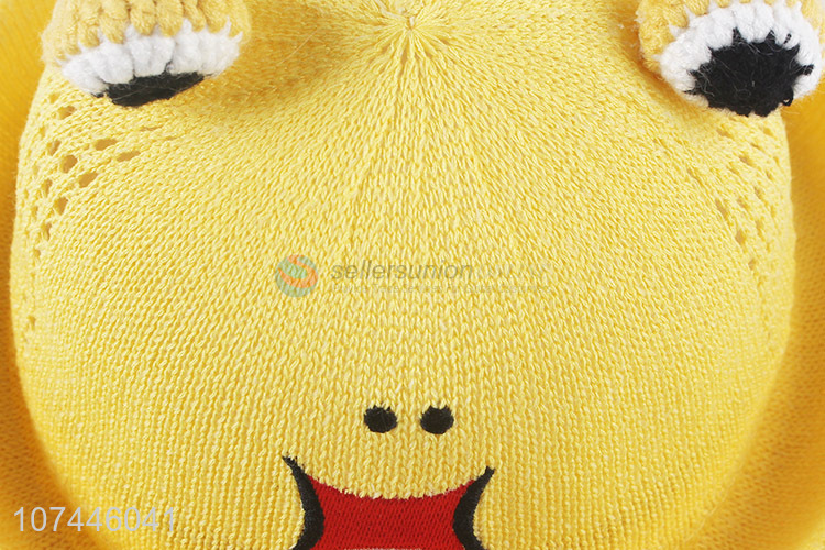 Cartoon Design Animal Hat Knitted Casual Cap For Children