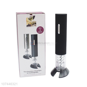 Hot selling battery operated one-touch electric corkscrew wine opener set