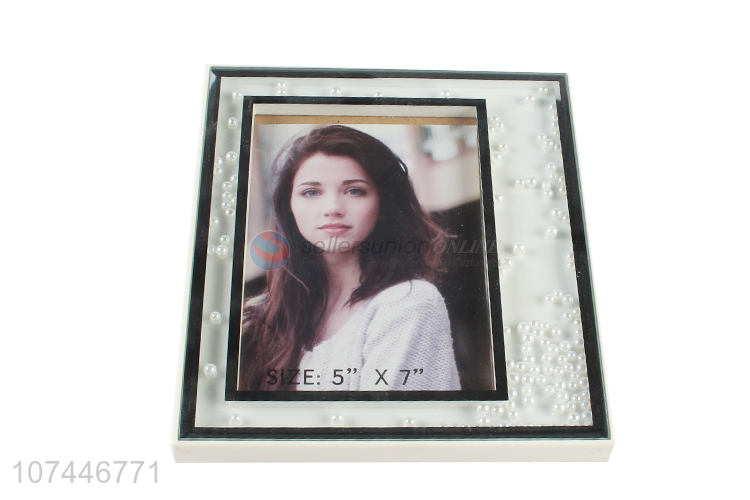 Best Selling Desktop Photo Frame With Pearls