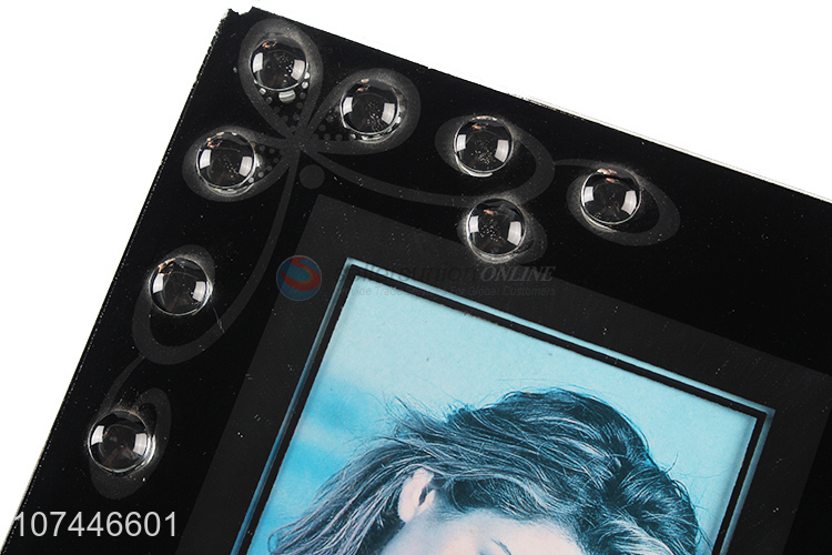 Good Price Classical Glass Photo Frame With Plastic Back Stander