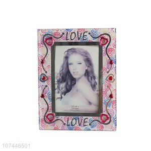 Custom Home Decoration Glass Photo Frame With Back Stander