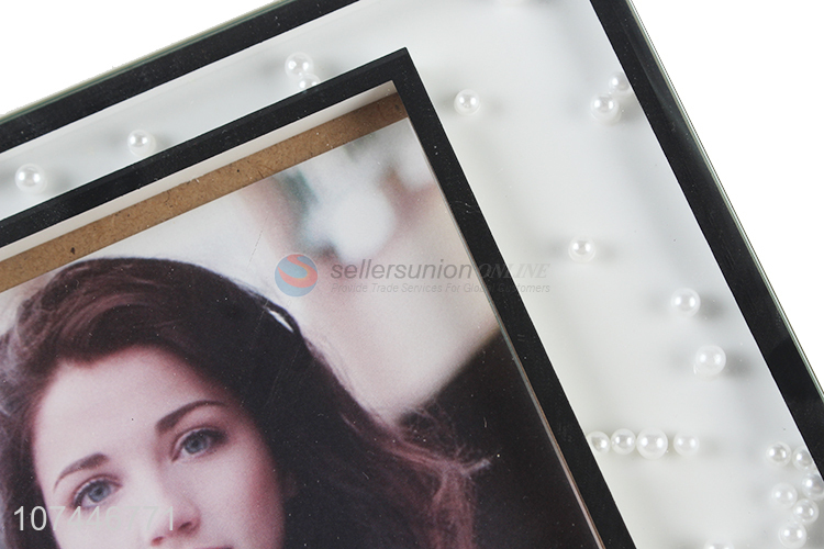 Best Selling Desktop Photo Frame With Pearls