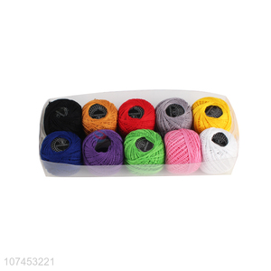 Good Sale 10 Pieces Pure Color Cotton Twine Sewing Thread