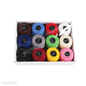 Hot Selling 20G Pure Color Cotton Twine Sewing Thread Set