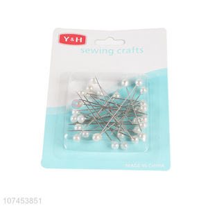 Custom 30 Pieces White Ball Head Sewing Straight Pins
