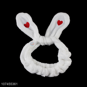 Good Sale Love Heart Long Rabbit Ear Headband