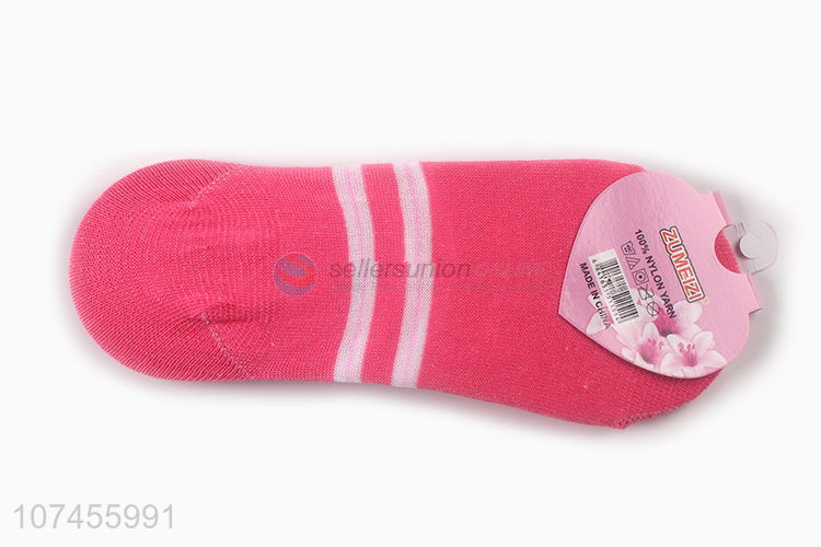 China manufacturer summer hidden socks ladies boat socks