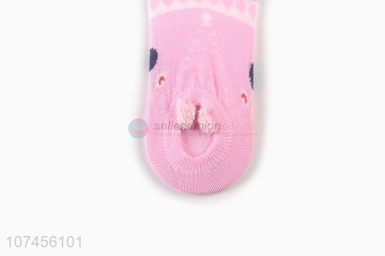 Latest design custom knitted women invisible ankle socks