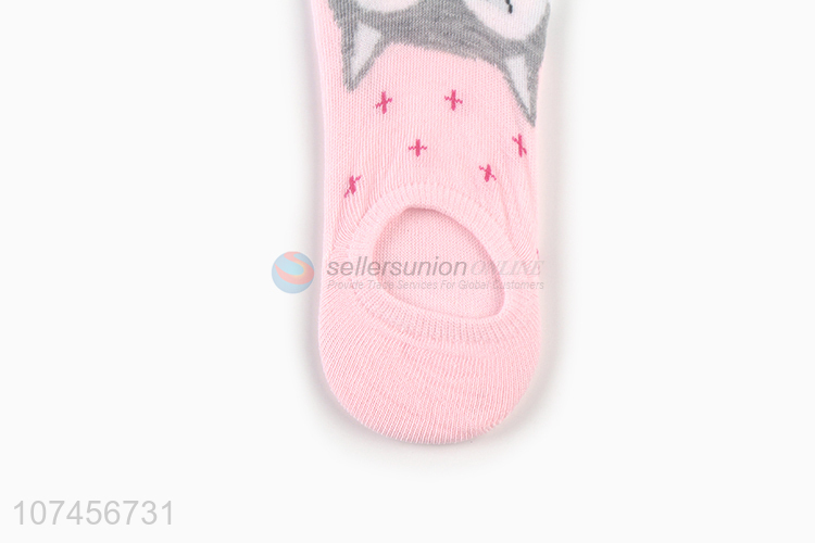 Hot selling non-slip boat sock women invisible socks