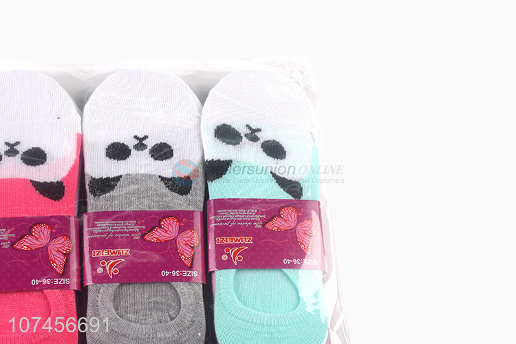 Best selling cute animal pattern women ankle sock