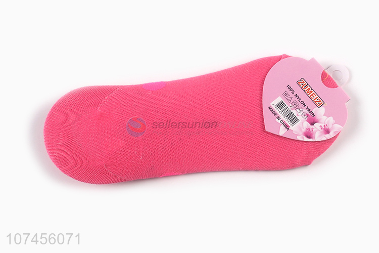 Popular products ladies summer knitted invisible ankle socks