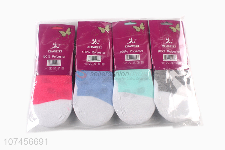 Best selling cute animal pattern women ankle sock