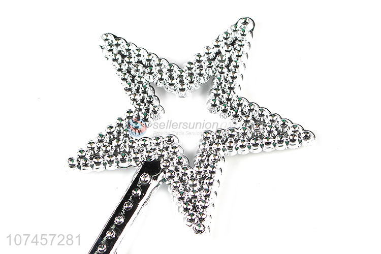 Factory Sell Star Shape Plastic Magic Wand Fairy Stick For Girls
