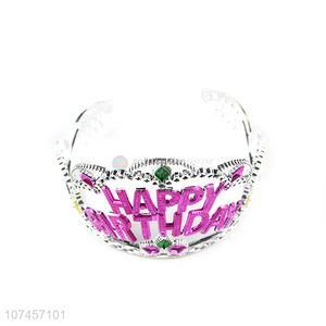 New Style Cute Crown Happy Birthday Tiaras Girls Fashion Headwear