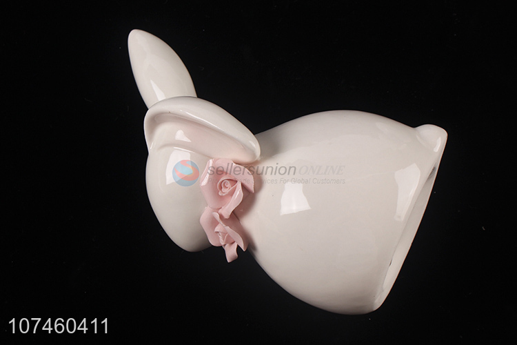New Arrival Cute Rabbit Ornament Fashion Ceramic Crafts