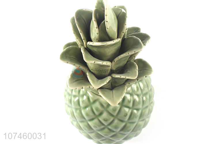 New Style Ceramic Pineapple Decorative Crafts Modern Gift