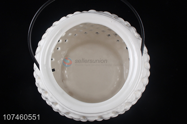 Fashion Ceramic Storm Lantern Elegant Porcelain Craft