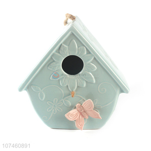 Cute Design Ceramic Bird House Fashion Home Decoration