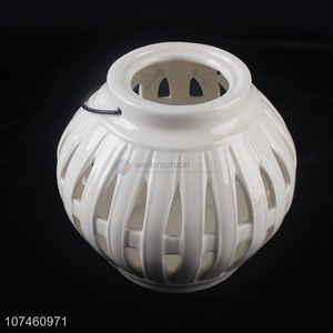 Delicate Design Ceramic Storm Lantern Fashion Porcelain Craft
