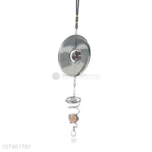 Factory direct sale indoor decoration laser-cut circle wind chimes metal crafts