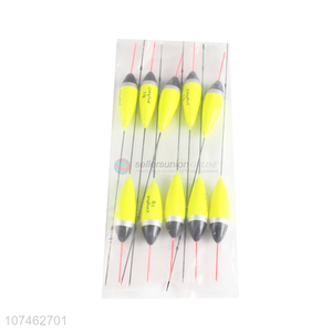 Best Quality Yellow Carbon Feet Fishing Float Bobber Vertical Buoy