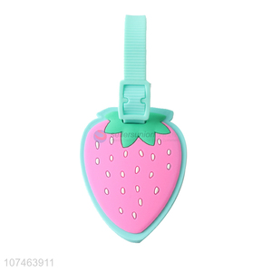 Creative design portable luggage tag cartoon strawberry tag