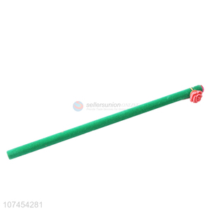 Hot Sale Wooden Writing Pencil With Cute Artificial Flower