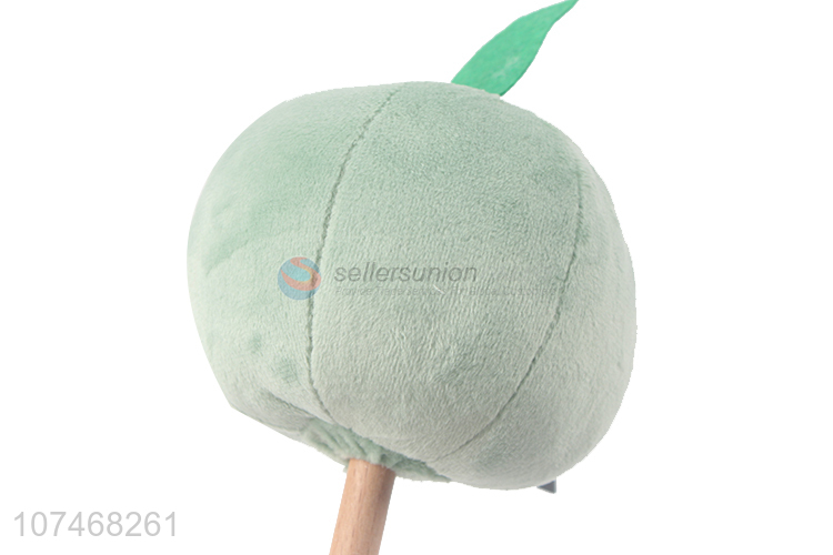 New products stuffed apple plush massage stick knock back toy