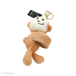 Factory Sell Monkey Plush Toy Keychain Animal Keychain For Sale