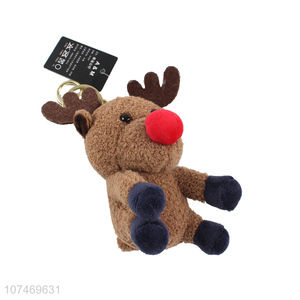 Customized Plush Elk Keychain Lovely Stuffed Animal Keychain